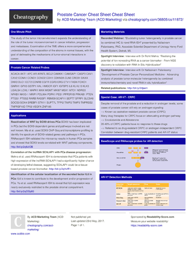 19 Cancer Cheat Sheets - Cheatography.com: Cheat Sheets For Every Occasion