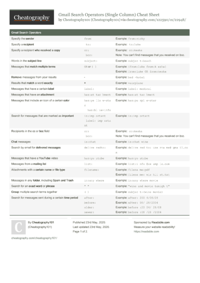 mu4e (With GMail Hints) Keyboard Shortcuts by ddoherty03 - Download ...