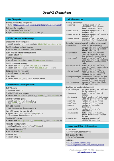 External Cheat Sheets - Cheatography.com: Cheat Sheets For 346