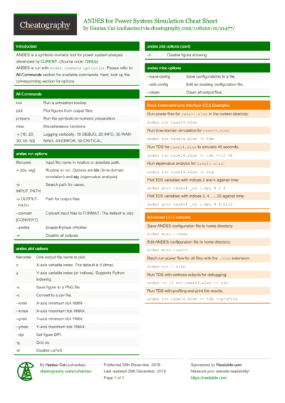 Cheat Sheets Matching 