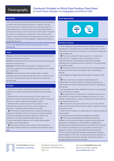 10 Ethical Principles for Hospitality Managers Cheat Sheet by Davidpol ...