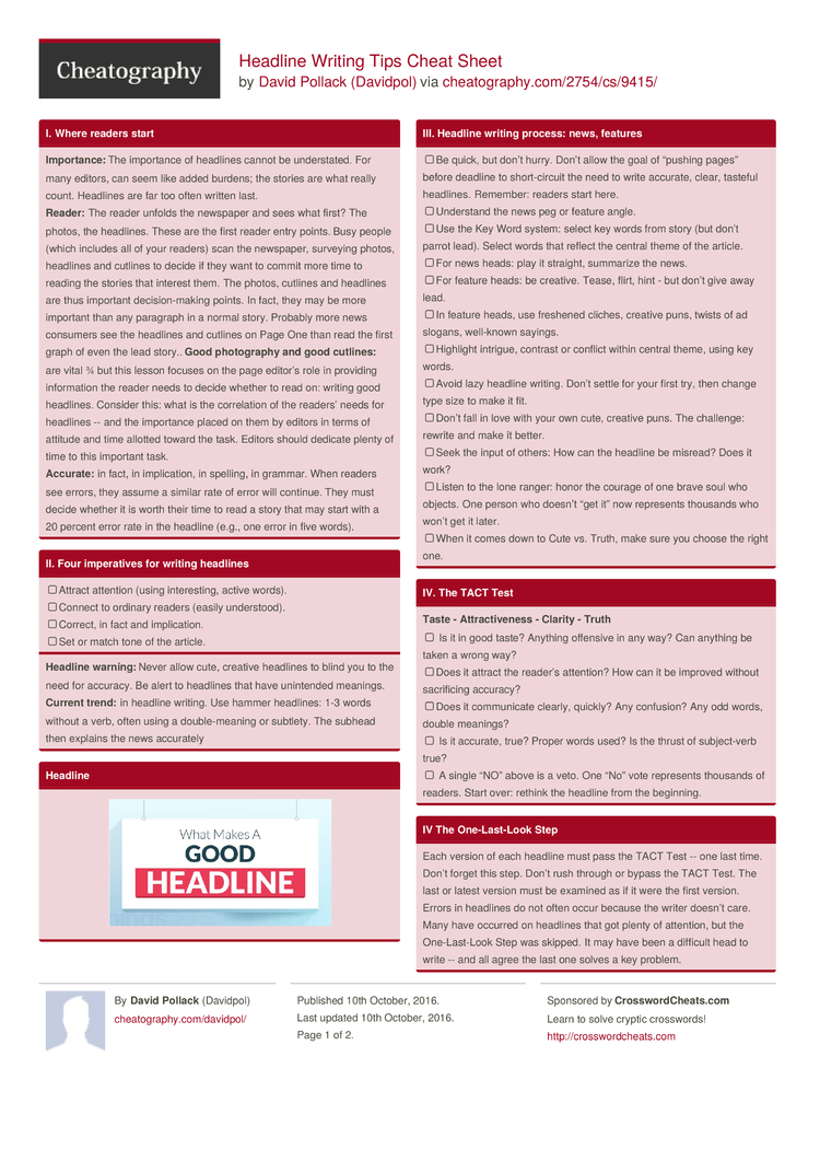 grammar o in use Tips Writing Download  Headline by Cheat Davidpol Sheet