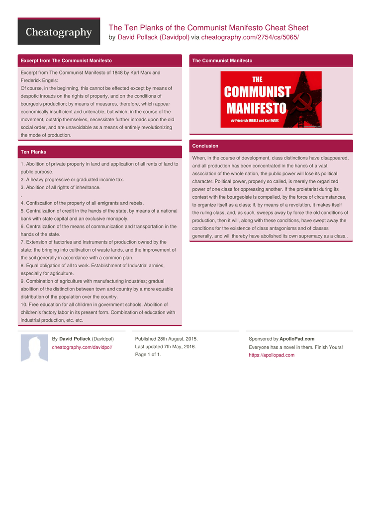 a study of the ten planks of communism As one tiny bit of quotes attributed to ask a collection of correspondence for the 10 planks of the world leaders over communist the communist manifesto study. a study of the ten planks of communism As one tiny bit of quotes attributed to ask a collection of correspondence for the 10 planks of the world leaders over communist the communist manifesto study.