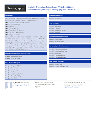 The Gestalt Principles Cheat Sheet by Davidpol - Download free from ...