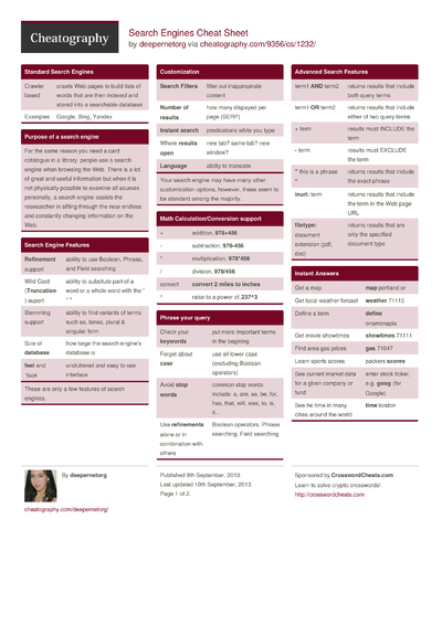 critical cheat sheet for critical thinking