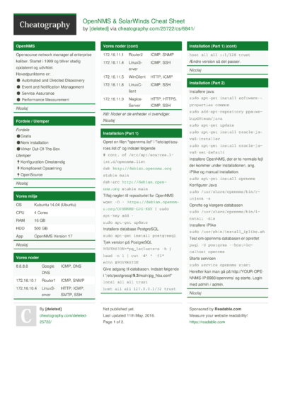 2 Solarwinds Cheat Sheets - Cheatography.com: Cheat Sheets For Every ...