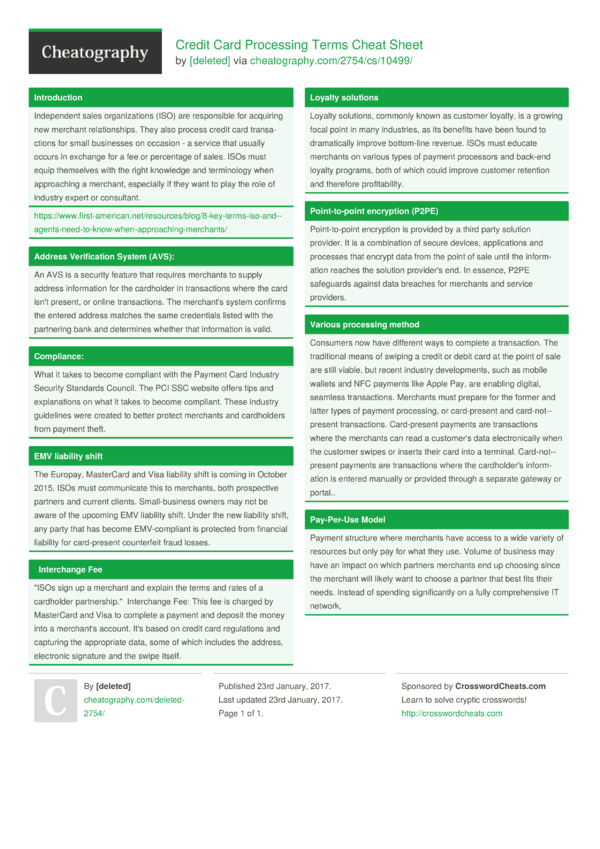 Processing Cheat Sheet