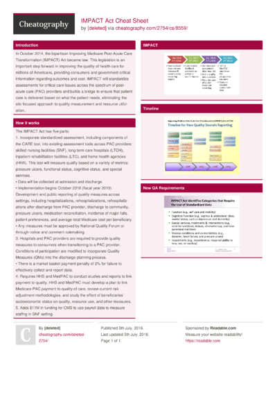 11 Medicare Cheat Sheets - Cheatography.com: Cheat Sheets For Every ...