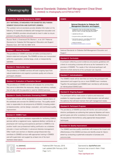 Diabetes Cheat Sheet For Nurses