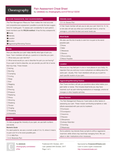 67 Assessment Cheat Sheets - Cheatography.com: Cheat Sheets For Every ...