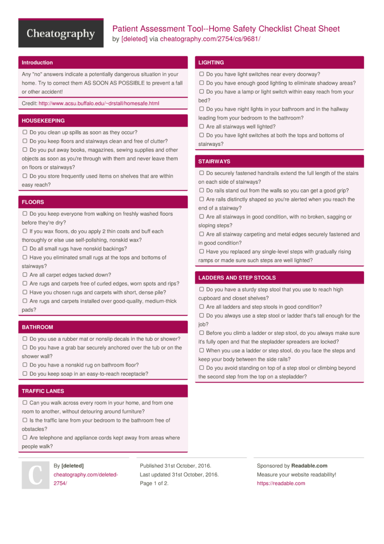 EMT Patient Assessment Checklist