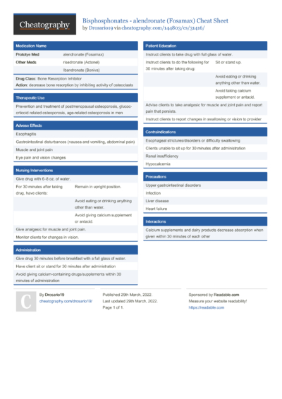 Cheat Sheets Matching "Nursing" - Cheatography.com: Cheat Sheets For ...