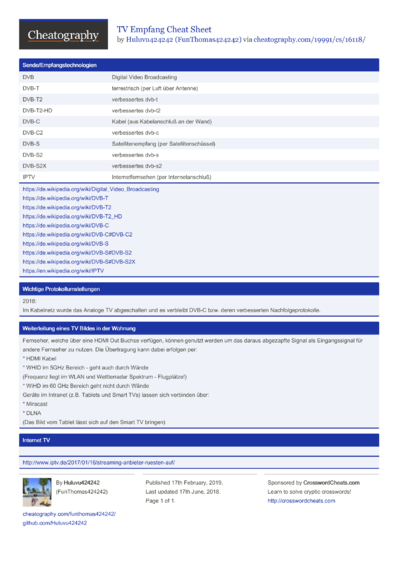NAT Cheat Sheet by Cheatography - Download free from Cheatography ...