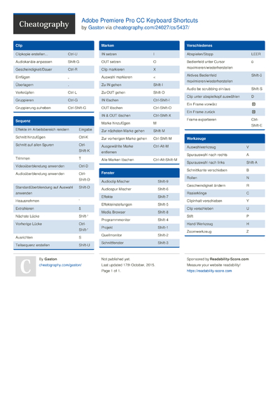 11 Adobe Cheat Sheets - Cheatography.com: Cheat Sheets For Every Occasion