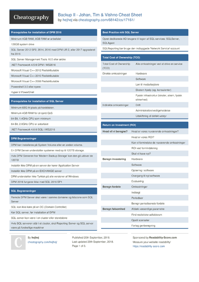 4 Dpm Cheat Sheets - Cheatography.com: Cheat Sheets For Every Occasion