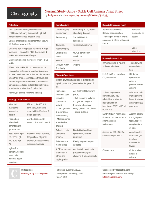 nursing-study-guide-sickle-cell-anemia-cheat-sheet-by-helpmee