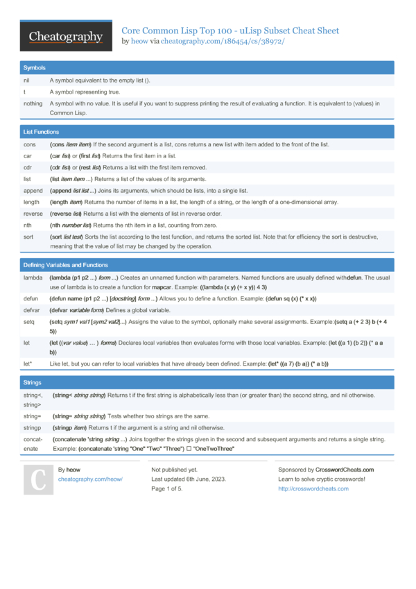 core-common-lisp-top-100-ulisp-subset-cheat-sheet-by-heow-download