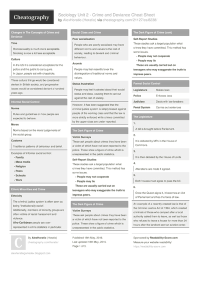 48 Gcse Cheat Sheets - Cheatography.com: Cheat Sheets For Every Occasion