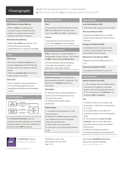 33 Levels Cheat Sheets - Cheatography.com: Cheat Sheets For Every Occasion