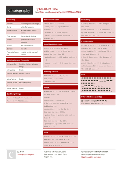Cheat Sheets Matching