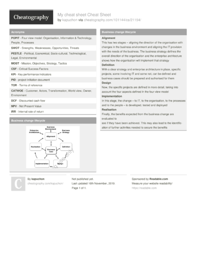 2 Sf Cheat Sheets - Cheatography.com: Cheat Sheets For Every Occasion