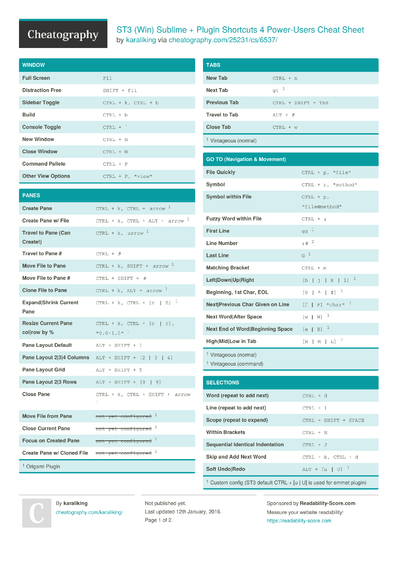 5 Selecting Cheat Sheets - Cheatography.com: Cheat Sheets For Every ...