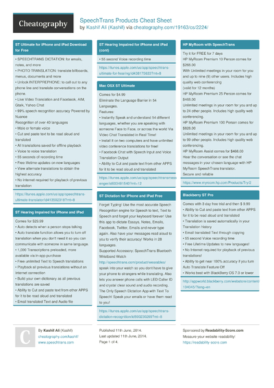 Cheat Sheets Matching 