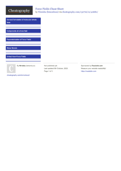 8 Bioinformatics Cheat Sheets - Cheatography.com: Cheat Sheets For ...