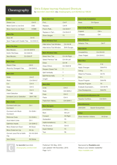 26 Android Cheat Sheets - Cheatography.com: Cheat Sheets For Every Occasion