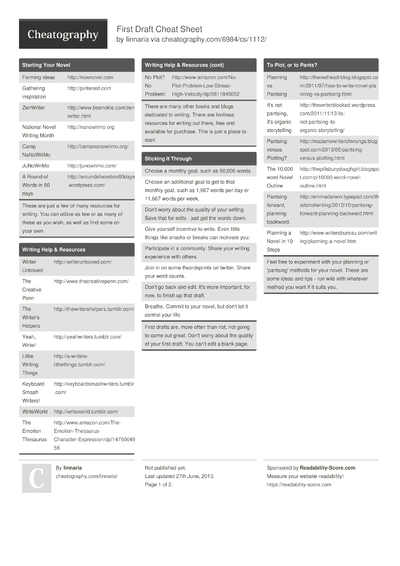 21 Write Cheat Sheets - Cheatography.com: Cheat Sheets For Every Occasion