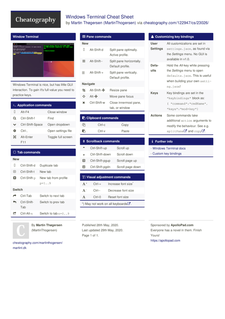 Windows Cheat Sheet - Free download - Neowin