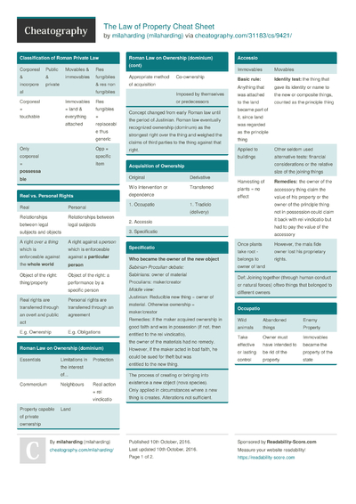 Family Law (Bar Prep) Cheat Sheet by miss_jcd - Download free from ...