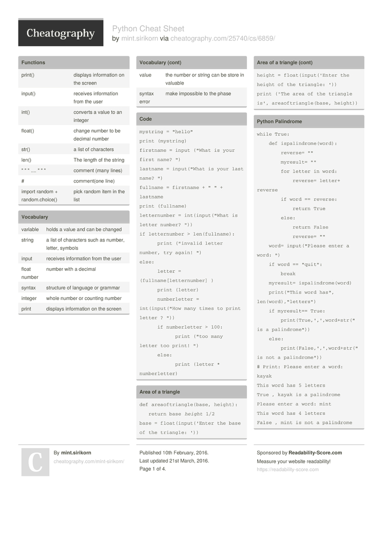 python 3 regex cheat sheet pdf