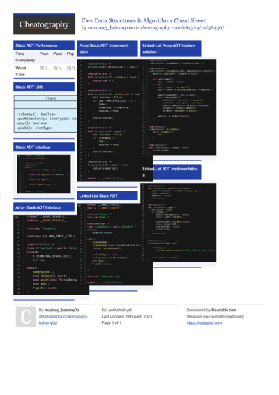2315 Programming Cheat Sheets - Cheatography.com: Cheat Sheets For ...