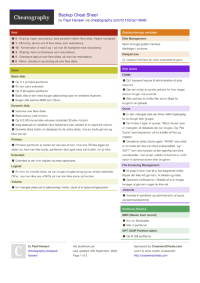 34 Os Cheat Sheets - Cheatography.com: Cheat Sheets For Every Occasion