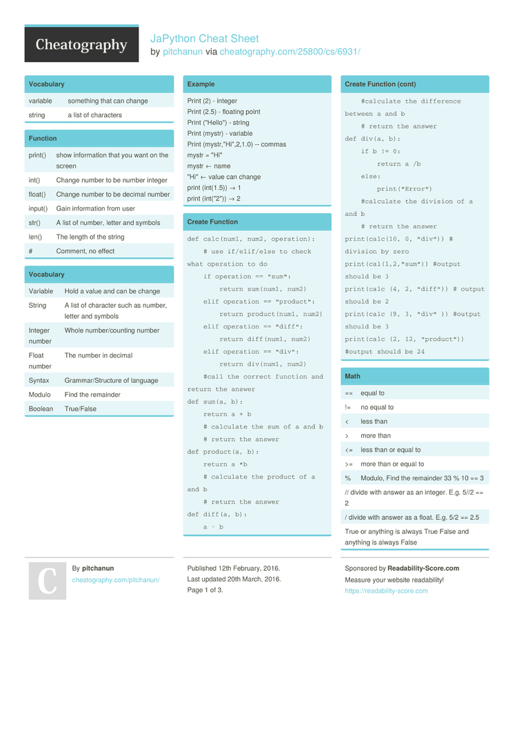 python 3 regex cheat sheet pdf