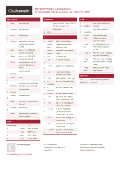 17 Tools Cheat Sheets - Cheatography.com: Cheat Sheets For Every Occasion