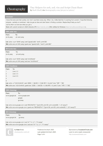 1 Wokwi Cheat Sheet - Cheatography.com: Cheat Sheets For Every Occasion