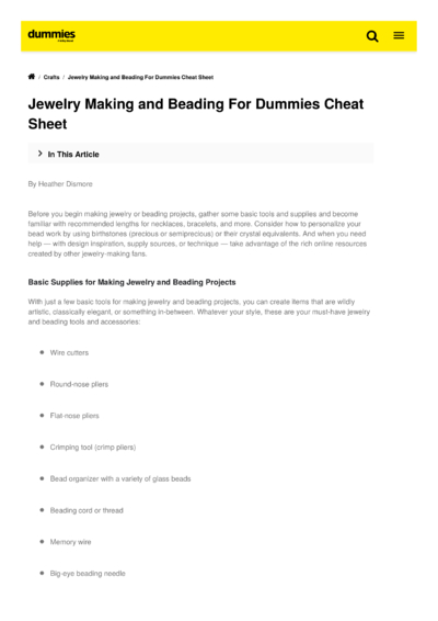 External Cheat Sheets by For Dummies - Cheatography.com: Cheat Sheets ...