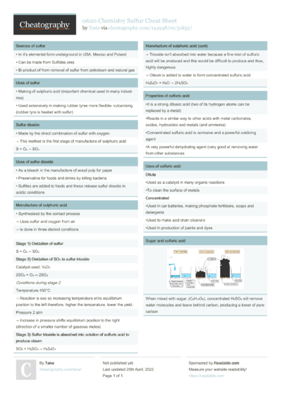 29 Igcse Cheat Sheets - Cheatography.com: Cheat Sheets For Every Occasion