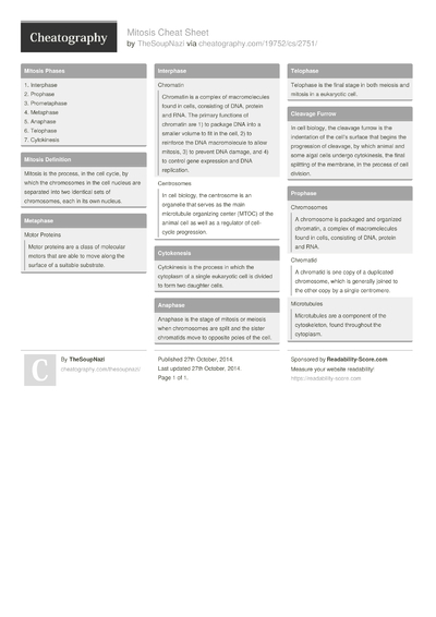 Cheat Sheets Matching 