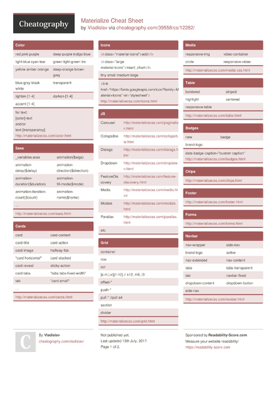 5 SCSS Cheat Sheets - Cheatography.com: Cheat Sheets For Every Occasion