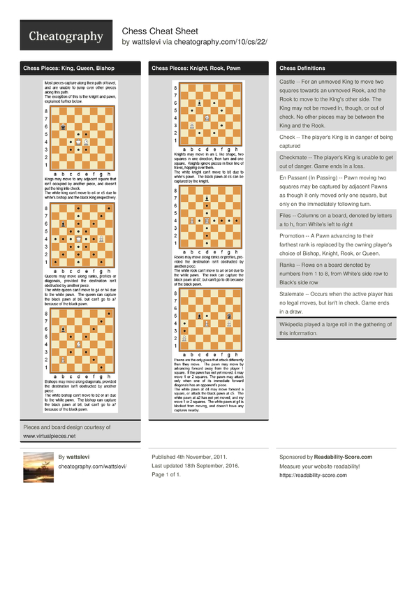 Chess Move Sheet Pdf - Fill Online, Printable, Fillable, Blank