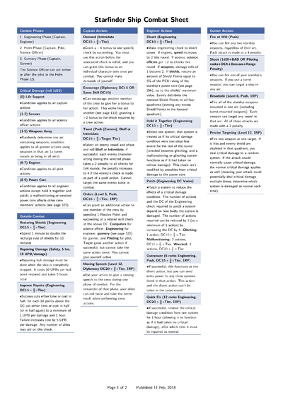 Ship Chase Actions Cheat Sheet by Tailson - Download free from ...